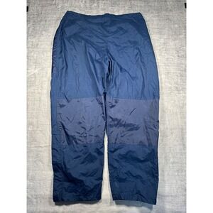 Cabelas Pants Mens 2XL Tall Navy Blue Nylon Waterproof GoreTex Rain Gorpcore